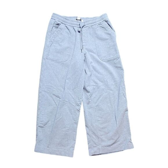 ATHLETA Farallon Heathered Wide Leg Crop Blue Size 6 - Picture 2 of 6